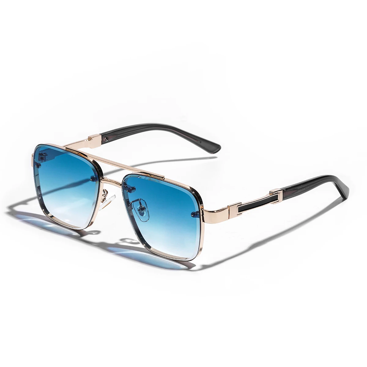 Lunettes de soleil carrées rétro pour hommes, protection UV400, monture complète, lunettes de conduite polarisées avec matériaux haut de gamme, style classique