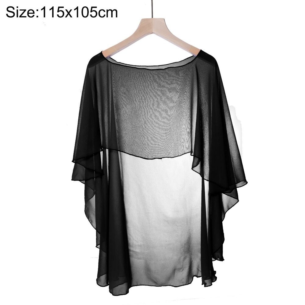 Capes de mariage douces pour femmes, enveloppes de veste de mariage, haussement d'épaules en mousseline de soie, châle Long et enveloppes de mariée, couverture de mariage de soirée