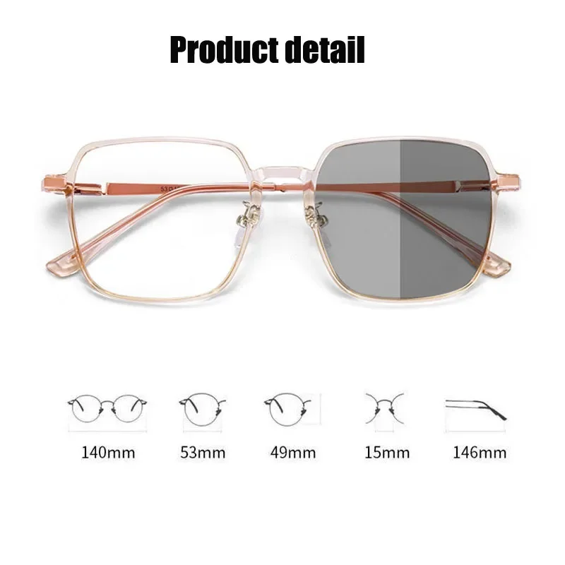 Lunettes de myopie intelligentes pour hommes et femmes, lunettes optiques ultra légères, vue de près, document proxy, respirantes, 0-1.0-1.5-2.0-4.0