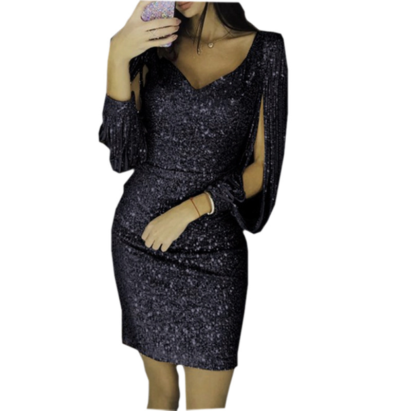 Robe à manches longues brodée sur mesure, 6665