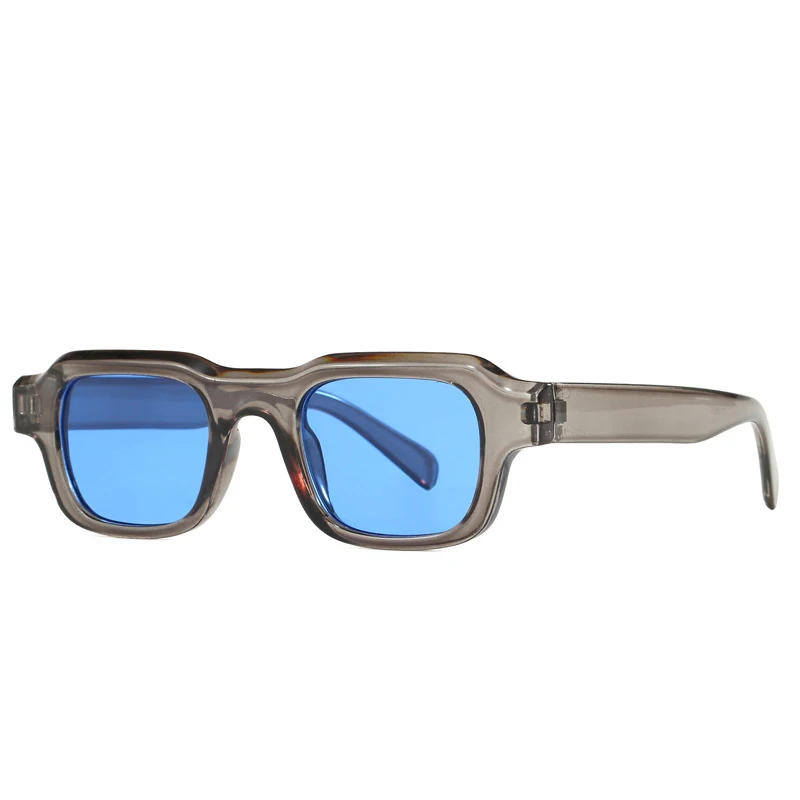 Nouvelles Lunettes de Soleil Carrées Vintage pour Femmes et Hommes, Lunettes de Soleil Rectangulaires de Marque, Lunettes Ovales pour Hommes et Femmes