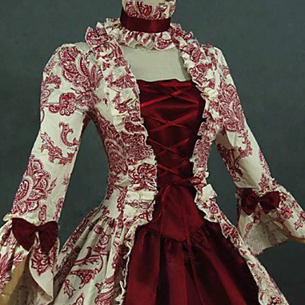 Robe victorienne pour femmes, Costume de bal médiéval, gothique rétro Vintage, fée elfe fantaisie, cintré à la taille, Corset