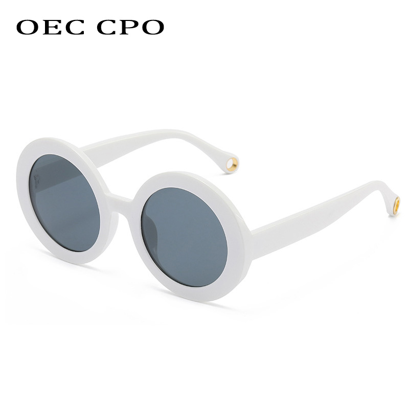 Lunettes de soleil rondes colorées punk pour femmes et hommes, nouvelle mode, nickel é, marque de styliste, bonbons, nuances UV400