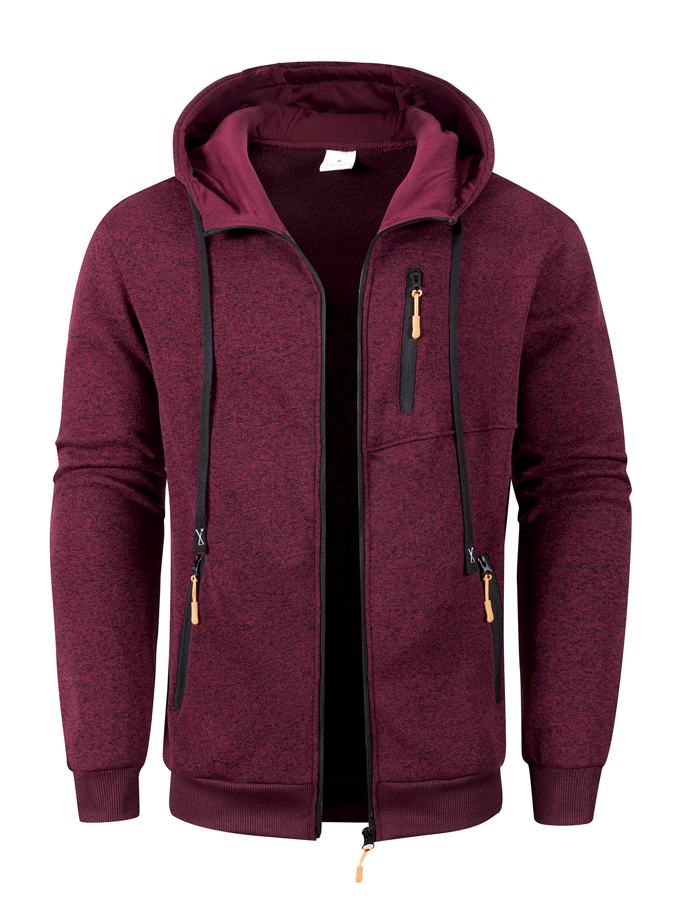 Sweat-shirt à manches longues pour hommes, fermeture éclair, surdimensionné, chaud, manteau, survêtement d'extérieur pour hommes