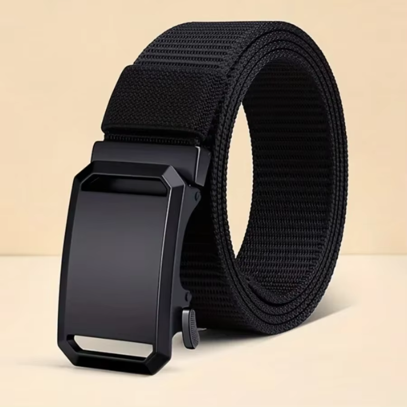 Nouvelle ceinture à boucle automatique, ceinture en toile tactique pour vêtements de travail, pantalon d'entraînement militaire décontracté pour hommes