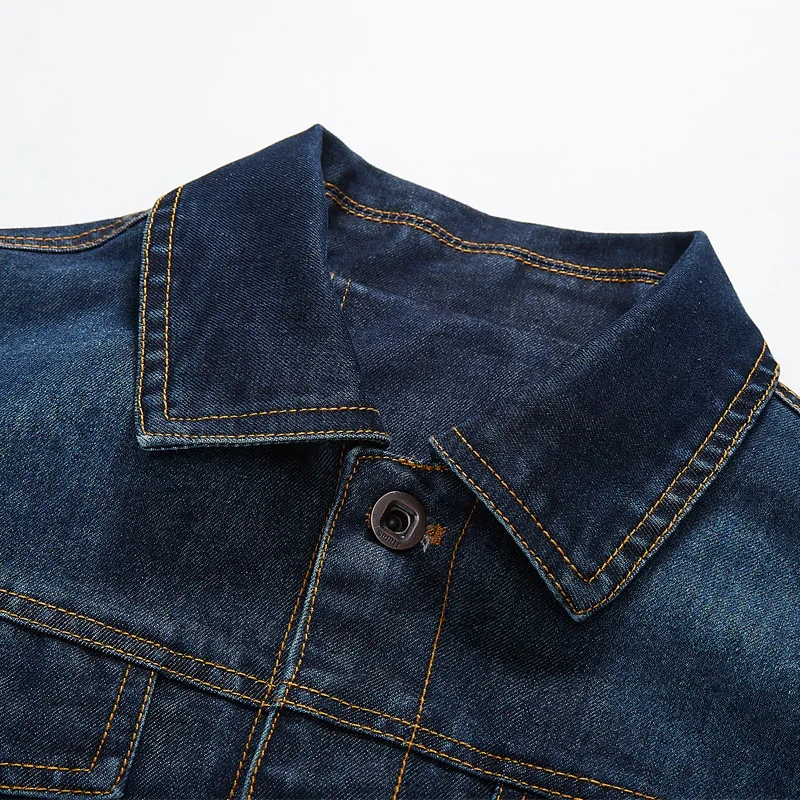 Veste en jean décontractée pour hommes, manteau en jean de style printemps et automne, veste en jean légère, veste en jean rétro multi-sacs pour hommes