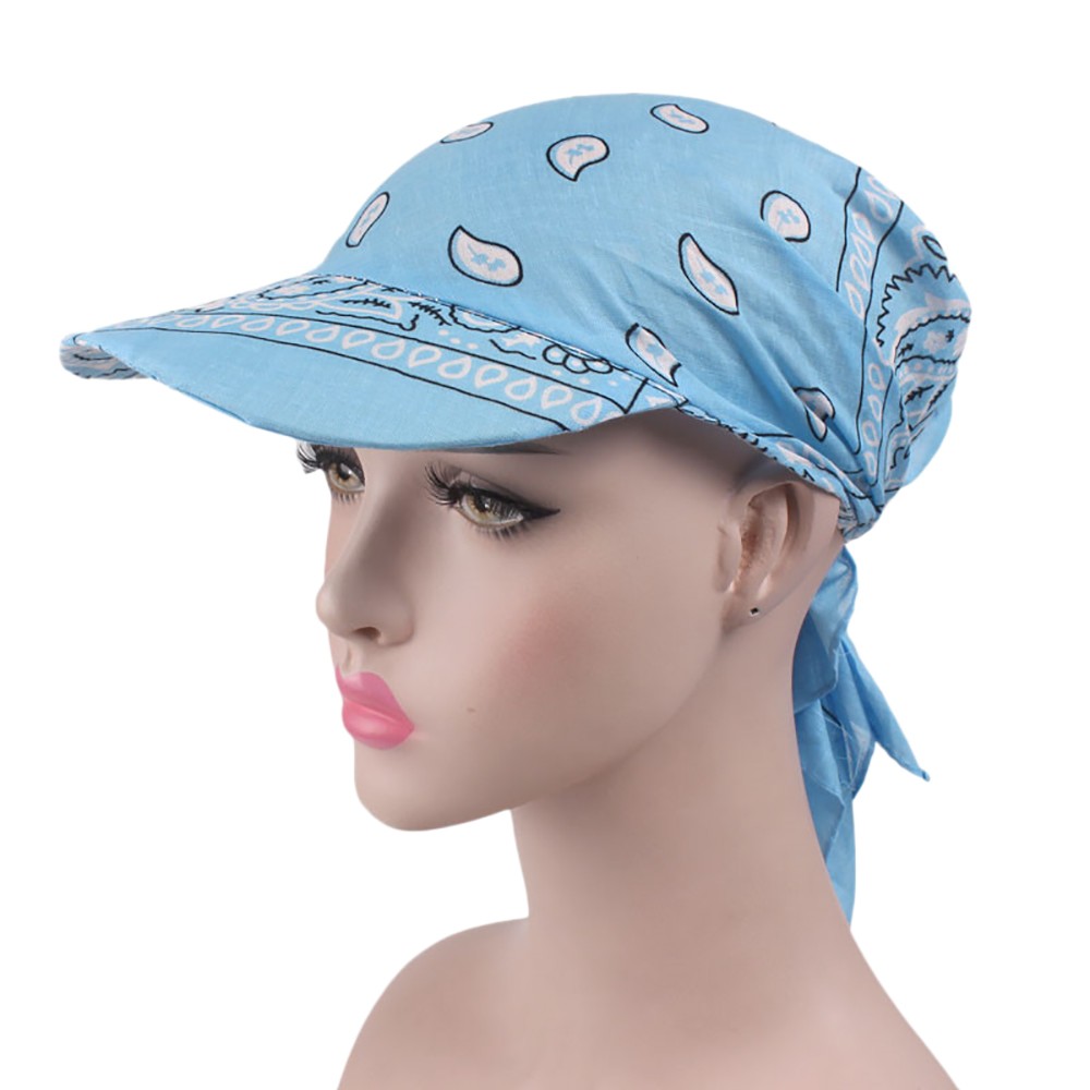 Mode musulman imprimé fleuri Hijab Turban chapeau pour femmes visière casquette de Baseball chapeaux de soleil foulard écharpe bord Femme foulards Bandanas