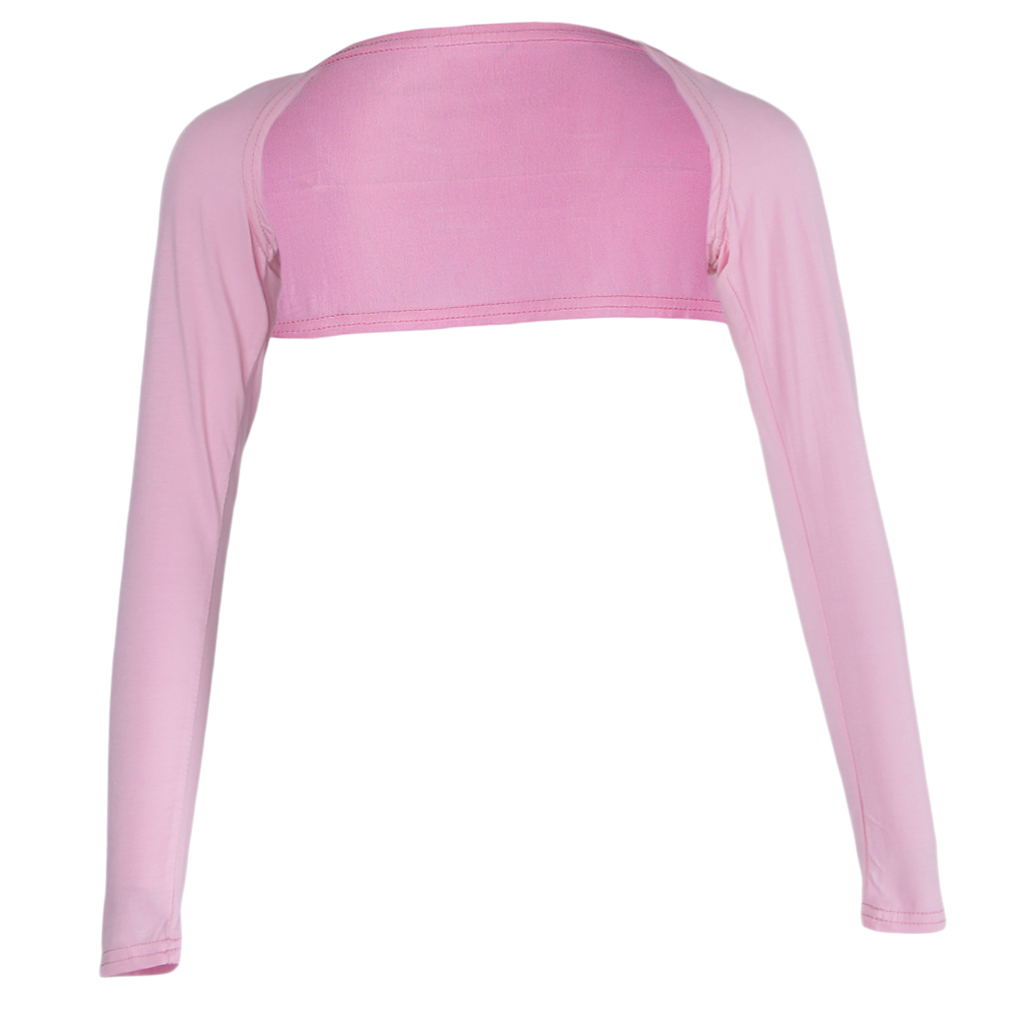 Boléro en jersey de coton modal élastique pour femmes musulmanes, manches longues, cache-épaules, protection solaire, à porter sous un t-shirt