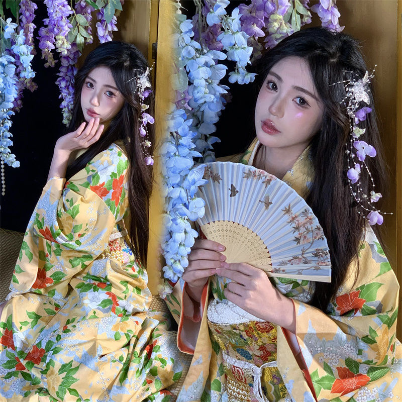 Kimono traditionnel japonais Yukata Haori pour femmes, chemisier Cosplay, mode d'été, vêtements de photographie, robe de soirée