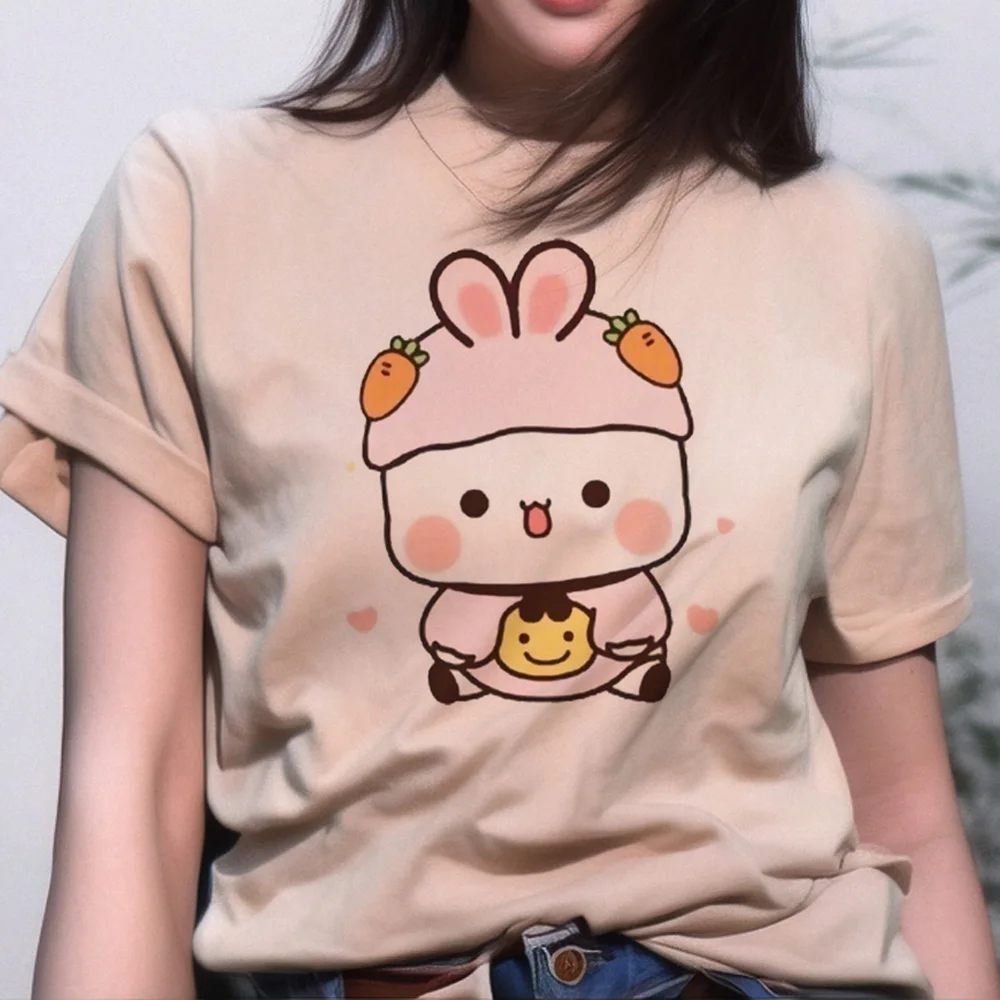 T-shirt décontracté Bubu et Dudu pour femmes, haut de créateur féminin, vêtements de rue, mode 2024