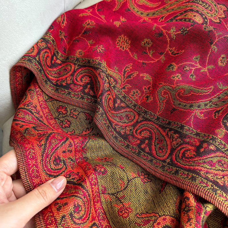 Gland couverture conception épaisse Pashmina nouveau hiver chaud châle enveloppement Paisley motif écharpe femmes foulard Poncho étoles 2025