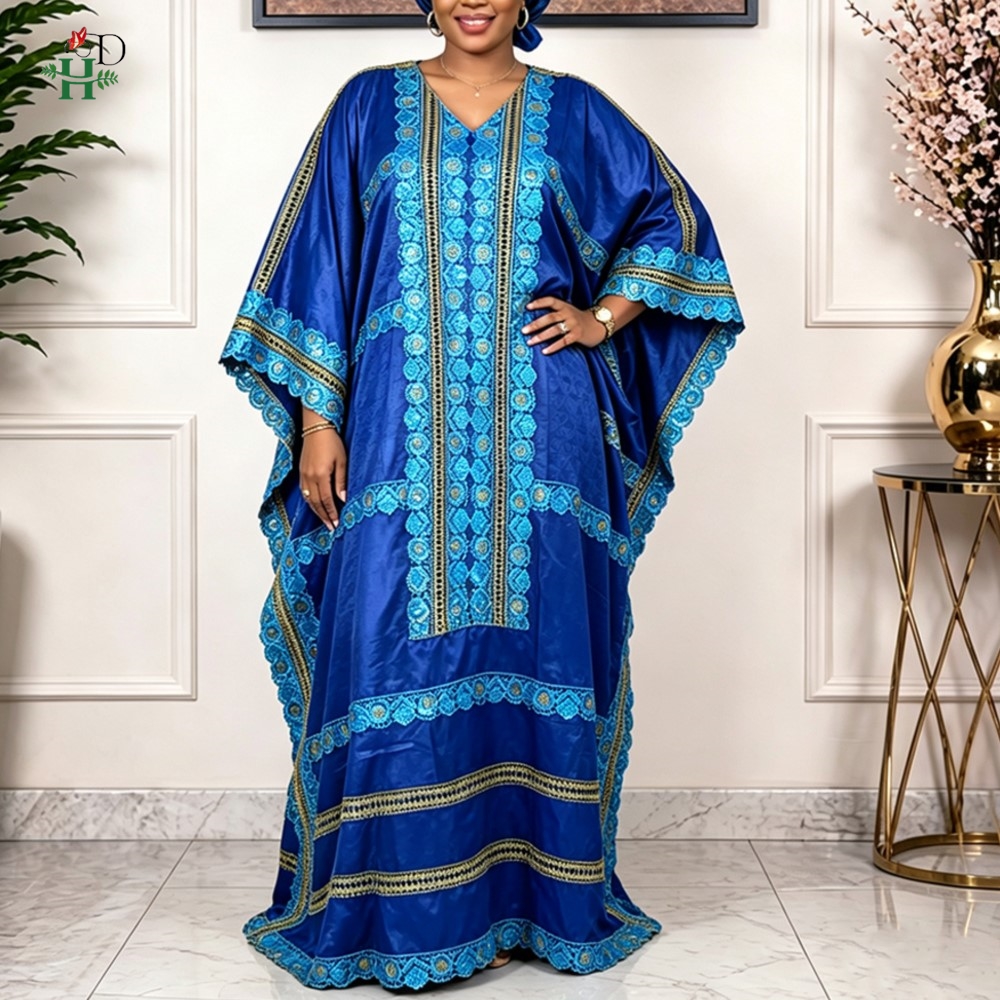 H & D robes africaines pour femmes Bazin Riche Tradition broderie Robe de mariée vêtements robes de fête jupe Dashiki