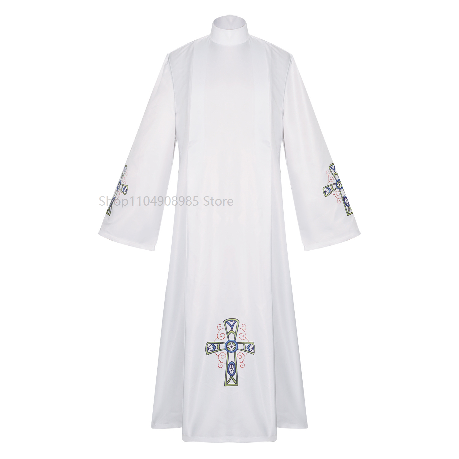 Robes de clergé, ustensiles d'église catholique, Robe de prêtre, Robe d'église blanche, Costume, fournitures d'étiquette religieuse chrétienne