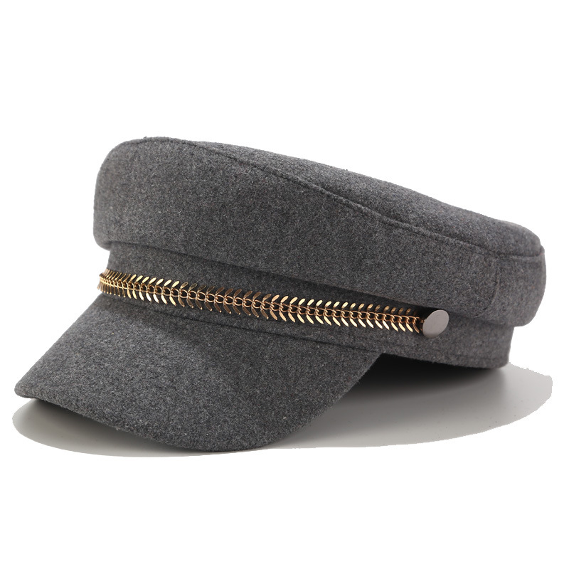 Béret tendance en cuir Pu pour femmes, casquette militaire décontractée, casquette plate de camionneur de capitaine, chapeaux octogonaux de peintre de cadets de voyage