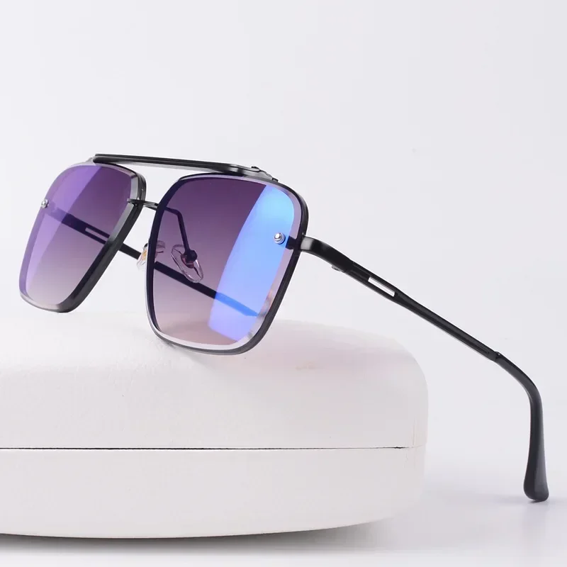 Nouvelles Lunettes de Soleil Homme 2025 – Style Classique de Luxe avec Verres Dégradés – Design Vintage de Marque
