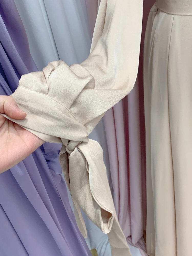 Eid Maroc Robe Femmes Musulman Abaya Arabe Hijab Dubaï Islam Caftan Robe Longue Musulmane Robes Largos Ramadan 2025