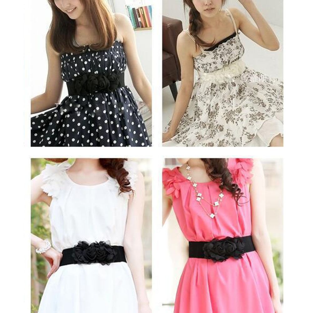 Ceinture large en dentelle pour femmes, fleur de Rose, élastique, extensible, Corset cintré
