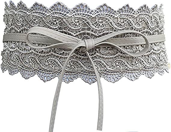Ceinture large en dentelle pour femmes, Style Boho, Corset en cuir PU, pour robe de mariée, jupe, ceinture décorative