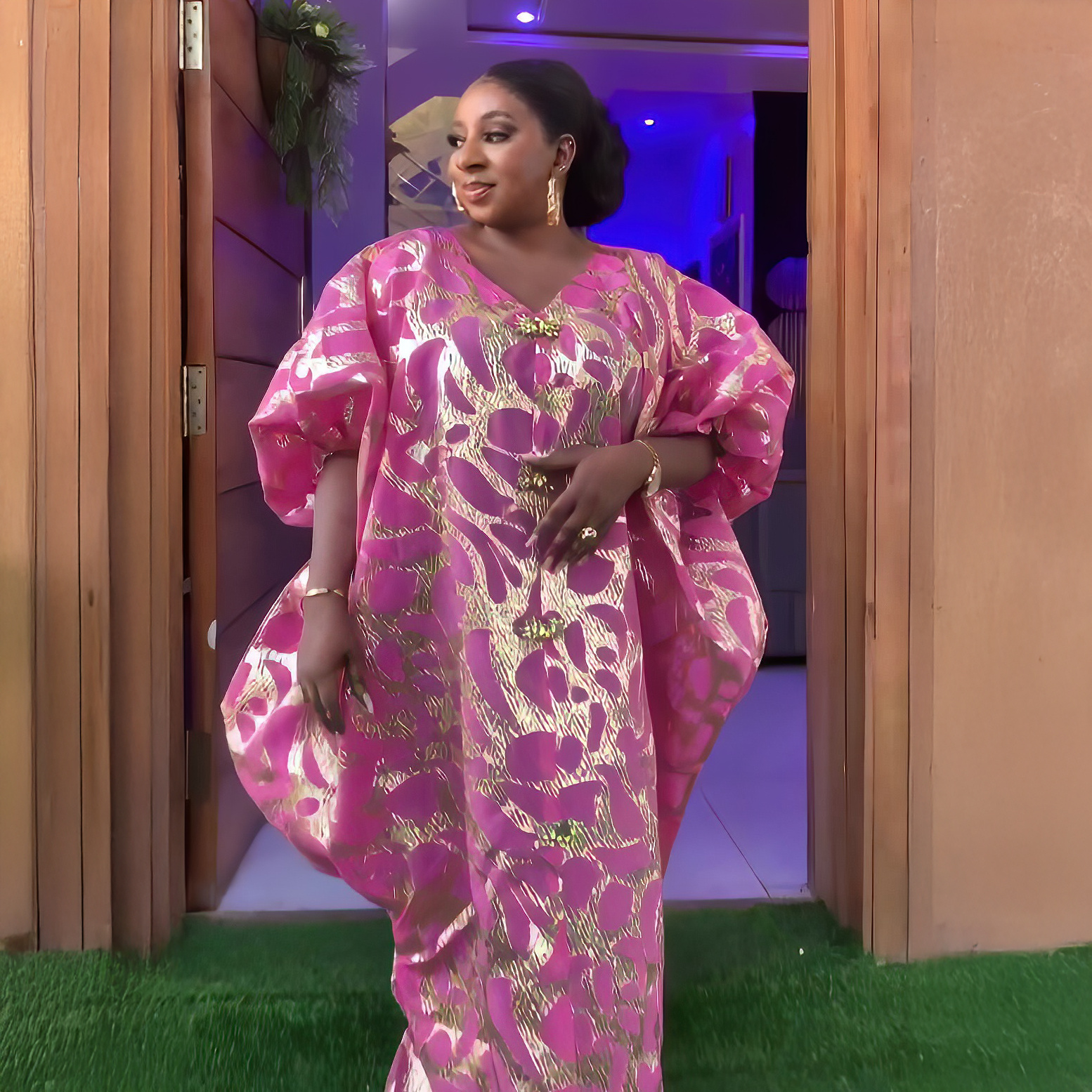 Robes turques tendance pour femmes, tissu jacquard de luxe, vêtements africains, robes africaines amples pour femmes