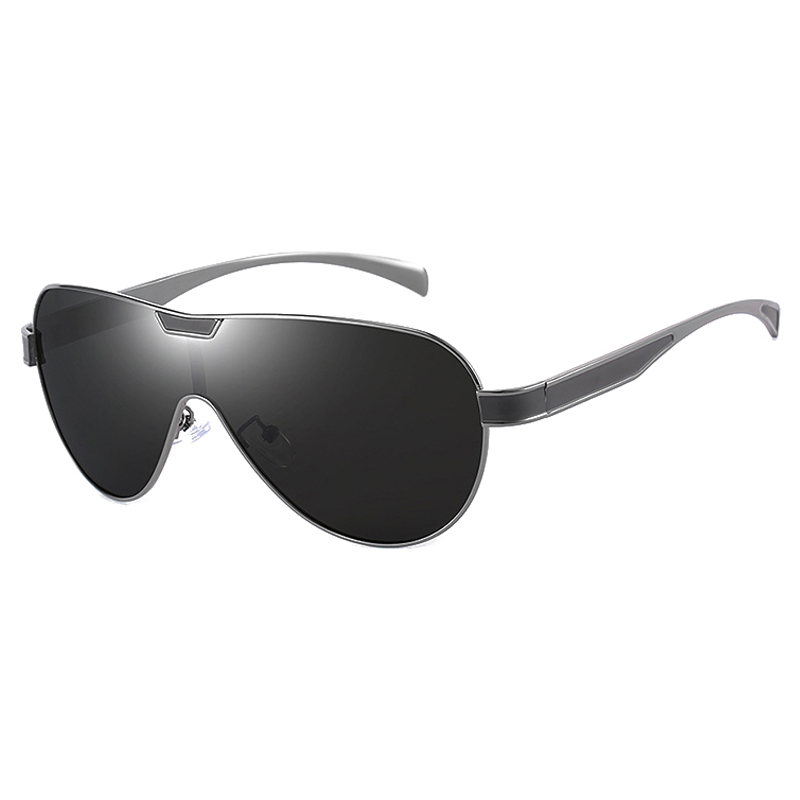 Lunettes De Soleil polarisées De luxe pour hommes, marque De styliste pilote, grandes lunettes De Soleil en métal, mode pour hommes, lunettes d'aviation