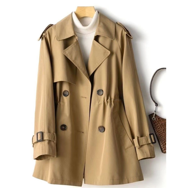 Nouveau coréen automne Trench Coat femmes mode Double boutonnage manteaux femme coupe-vent décontracté tout-Match vêtements d'extérieur pardessus dames