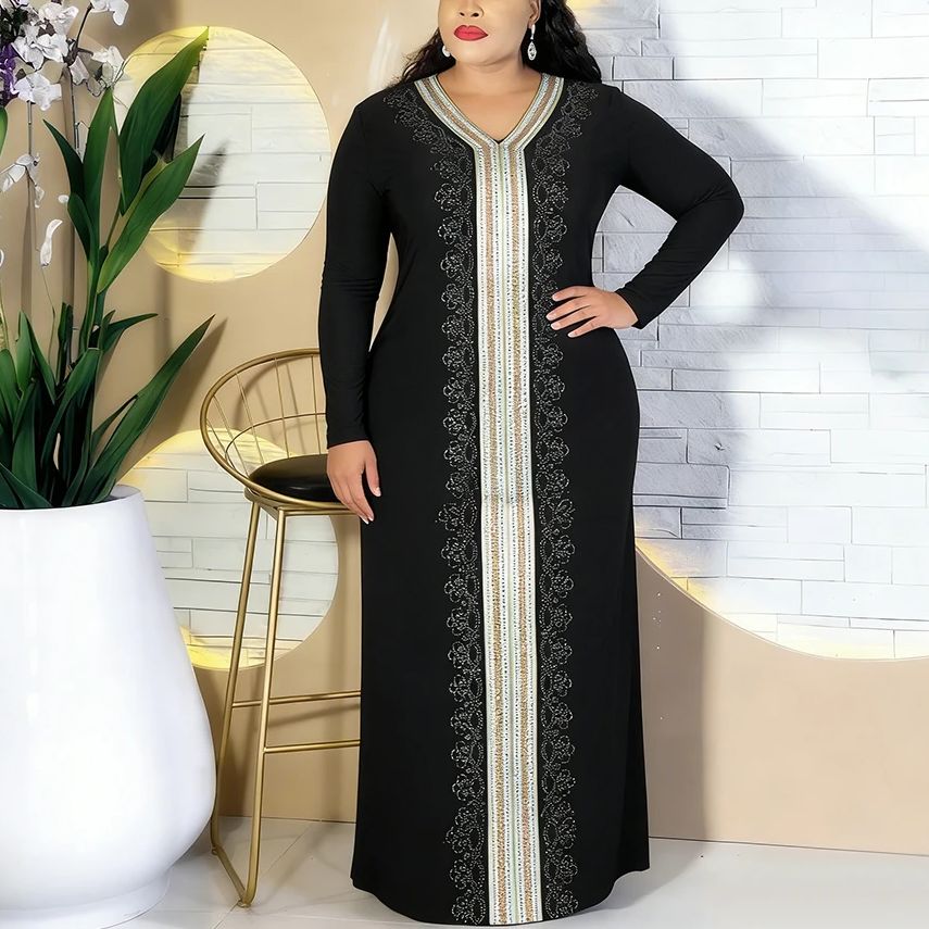 Robe de soirée caftan marocain en mousseline de soie, style boubou djellaba, pour femmes, mode africaine musulmane de Dubaï, abayas pour femmes