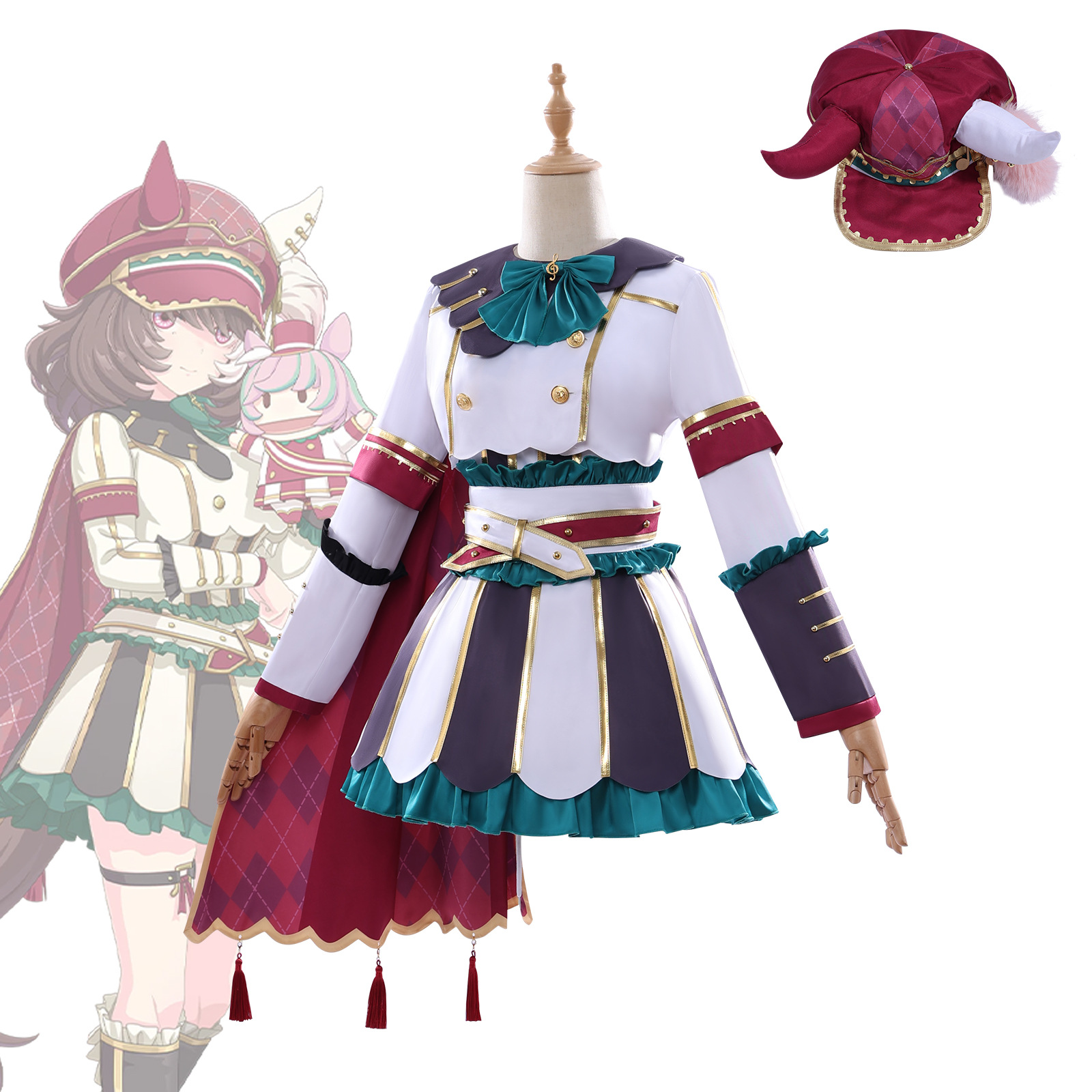 Costume de cosplay Uma Musume Pretty Derby Marche Lorraine, tenue de personnage de jeu d'anime, ensemble complet, costume d'anime, robe pour femme, Halloween