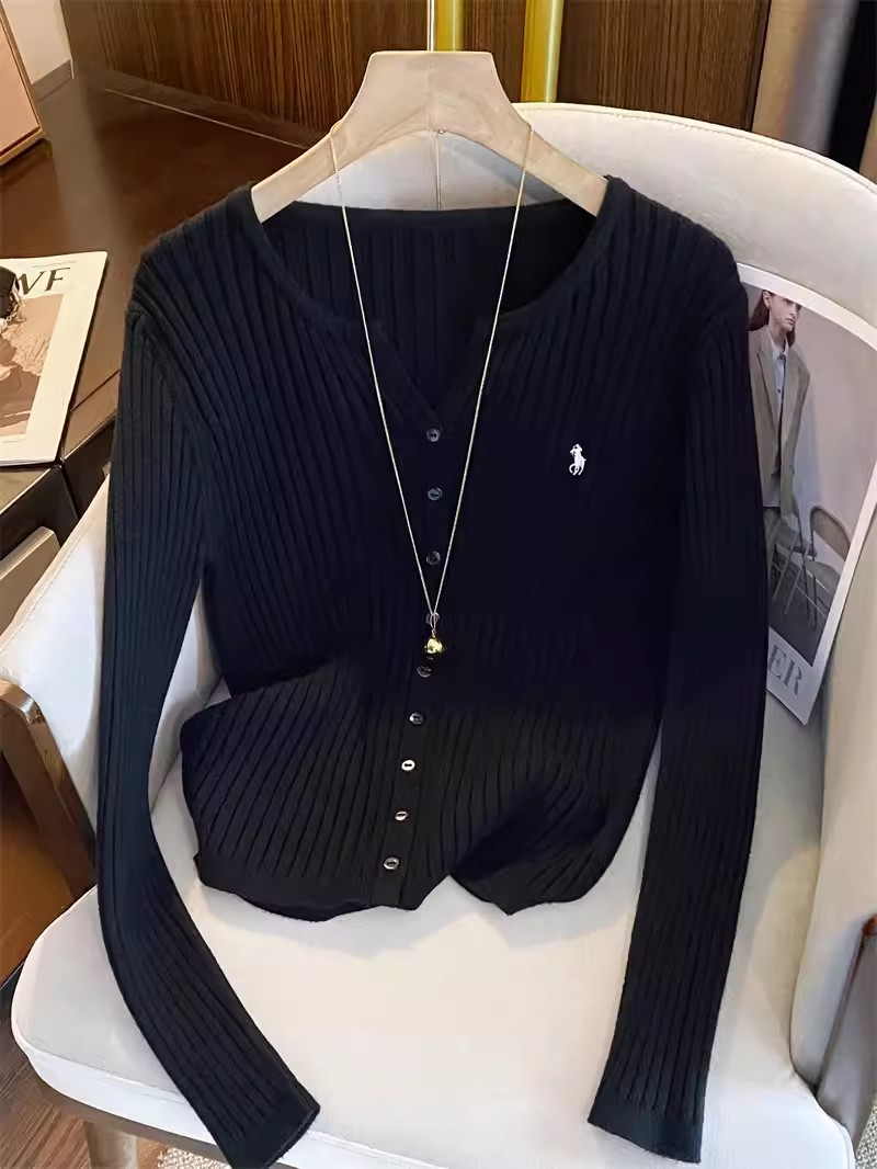 Nouveaux hauts en tricot pour femmes, mode tendance, style Y2K, broderie, cardigans à manches longues, pulls, streetwear tendance, chemises pour femmes