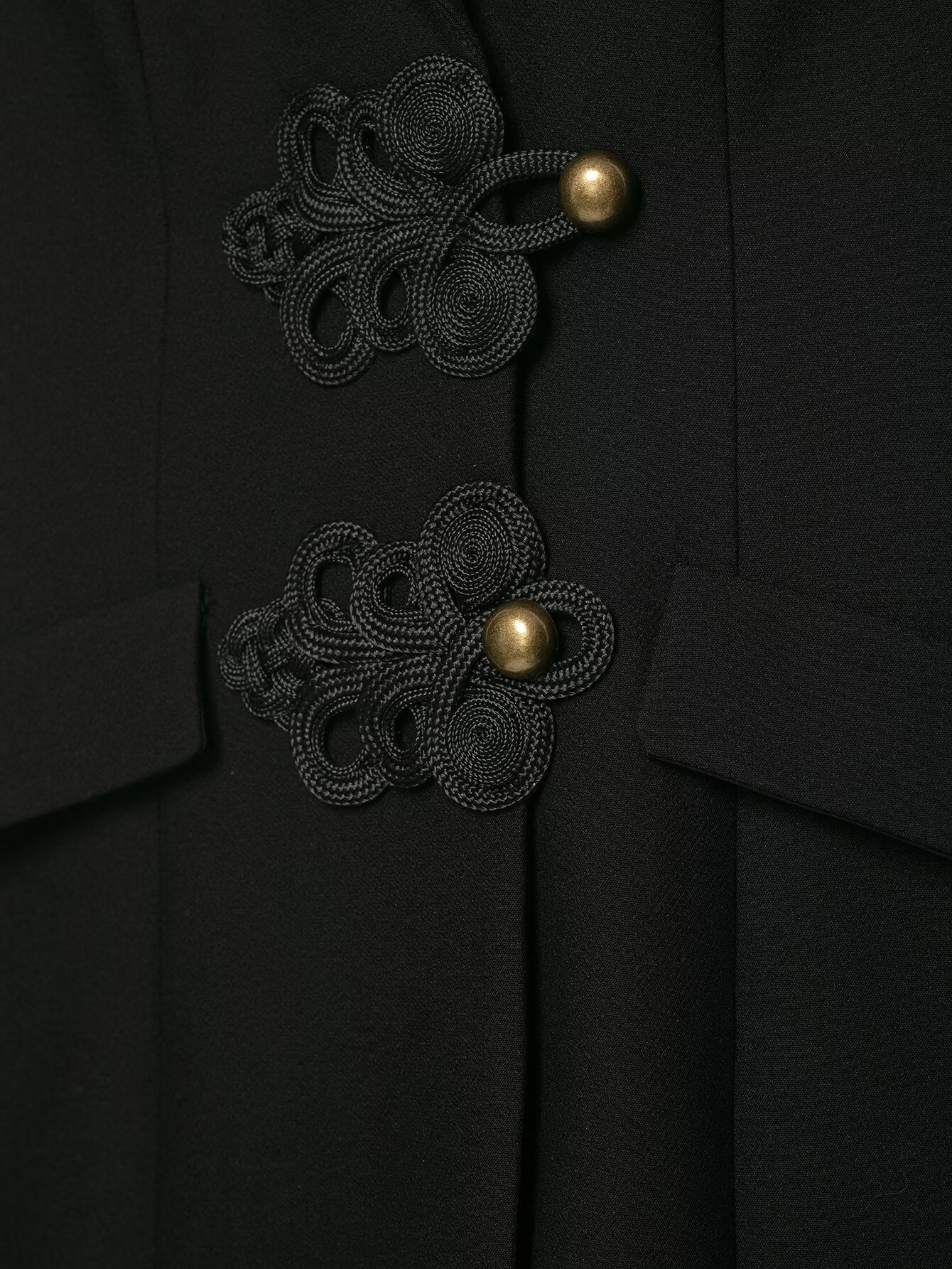 Combinaison Courte Femme BSAY Noire Halter avec Blazer, Col Revers, Boutons Nœud Chinois, Sans Manches, Coupe Ajustée, Tenue de Soirée Élégante