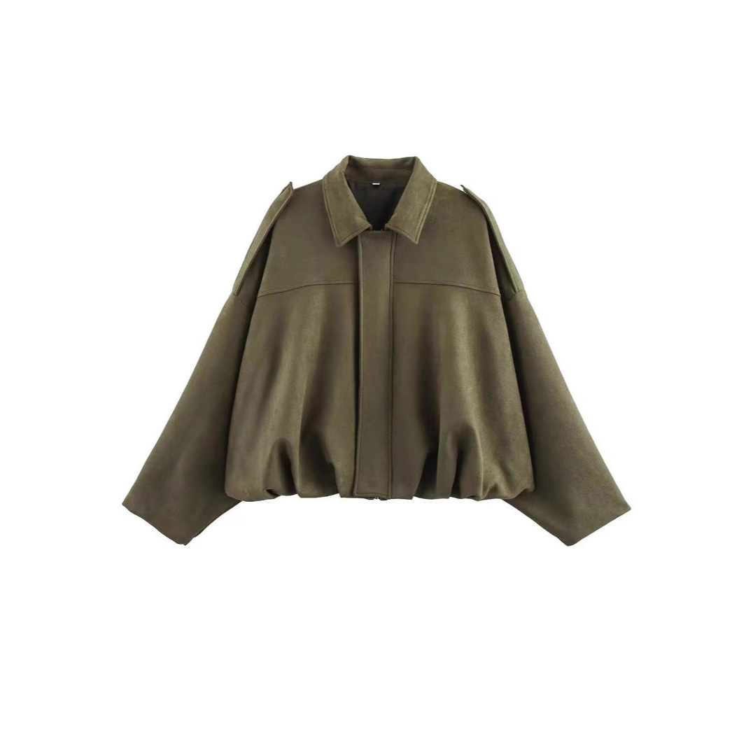 Vestes pour femmes, style décontracté, col rabattu, manches longues, blousons courts, vêtements d'extérieur OUFY-202519