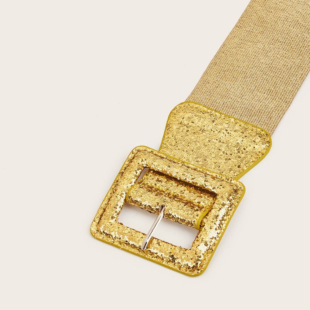 Ceinture large commissionnée pour femme, sangle de taille carrée, style environnemental punk, mode décontractée