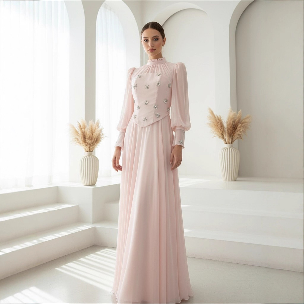 Ensemble de Robe de l'Aïd pour Femme, Robes Bustier, Ensembles 2 Pièces, Abaya de Fête Musulmane, Jalabiya, Ramadan, Diamants, Dubaï, Kaftan, Islam, Vestidos