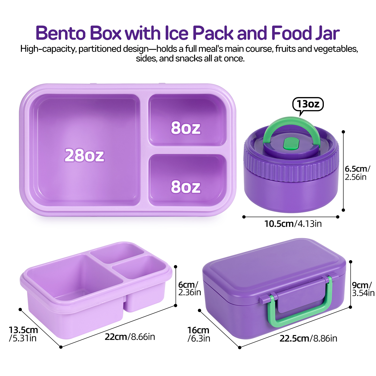 Ensemble de boîtes à lunch pour enfants avec isolation thermique et compartiments pour aliments, anti-fuite. Mini bol à soupe en acier inoxydable adapté
