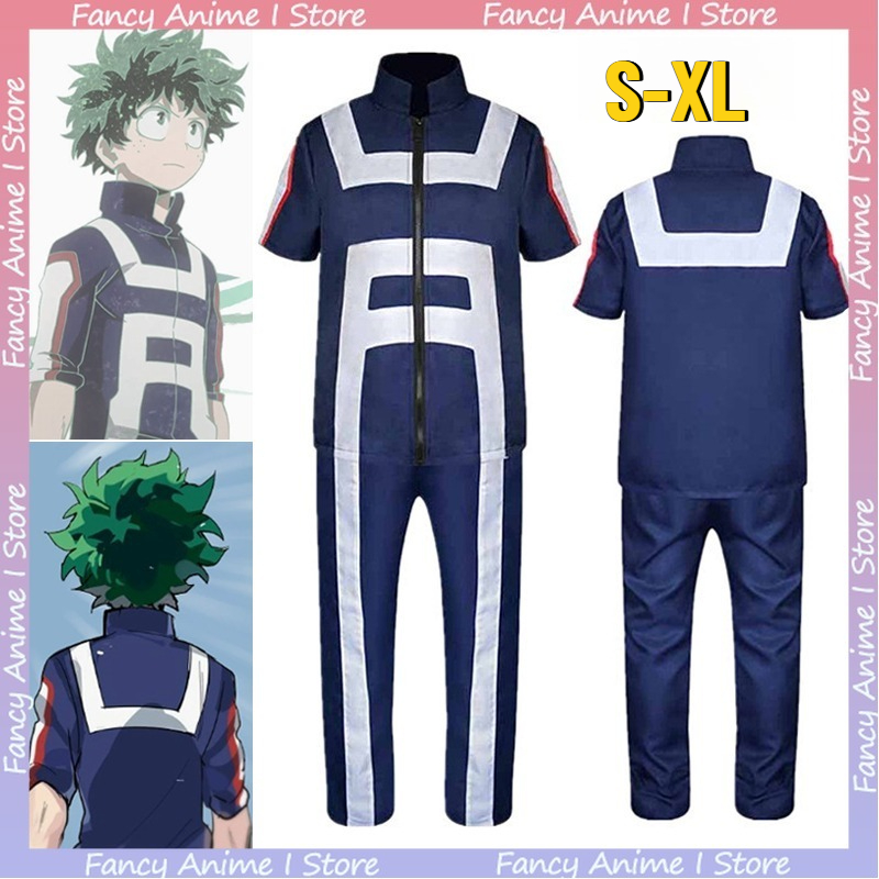Costume de cosplay My Hero Academia pour hommes et femmes, uniforme scolaire, costume de Midoriya Izuku, uniforme sportif, tenue de jeu de rôle élégante