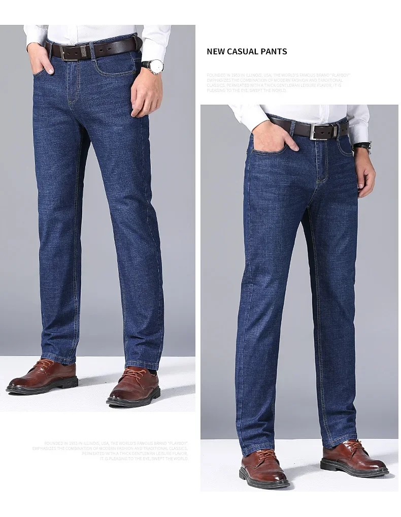 Nouveaux Jeans Classiques pour Hommes, Pantalons Homme, Jean Homme, Pantalones Hombre, Mannen, Soft Black Biker Masculino, Denim Overalls, Pantalons pour Hommes, Taille 28-40