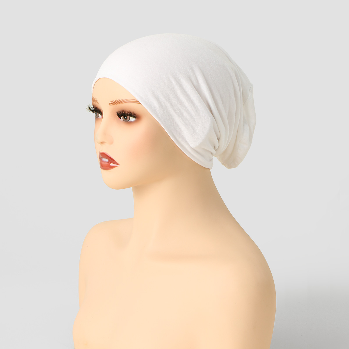 Chaud solide coton Modal Jersey Hijabs pour femmes musulmanes Turban Tube casquettes Base élastique casquette intérieure couvre-chef femmes Bonnet chapeaux