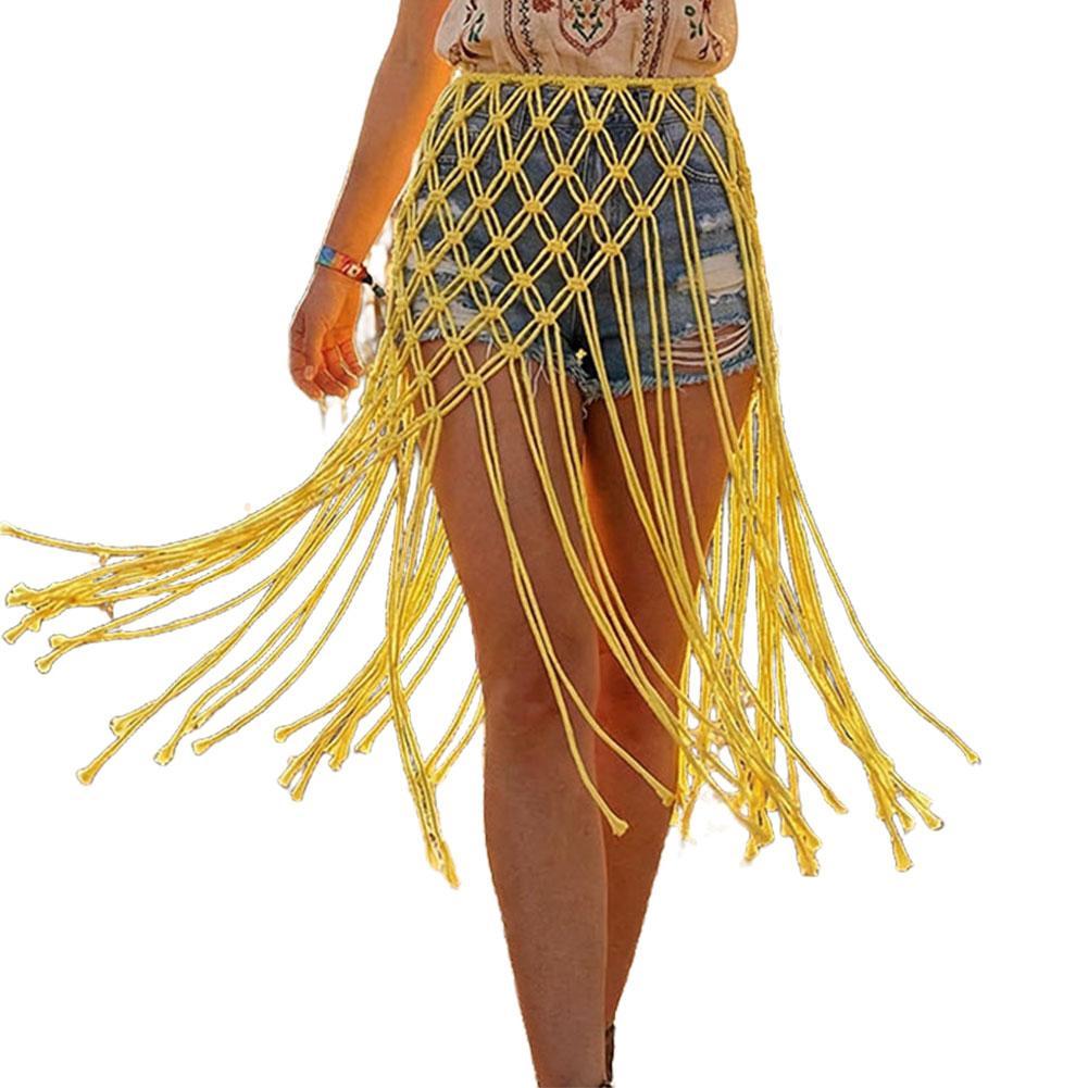 Ceinture tressée à pompons, décoration de taille unique, robe de plage cache-maillot, ceinture sexy tendance, accessoire de plage bohème