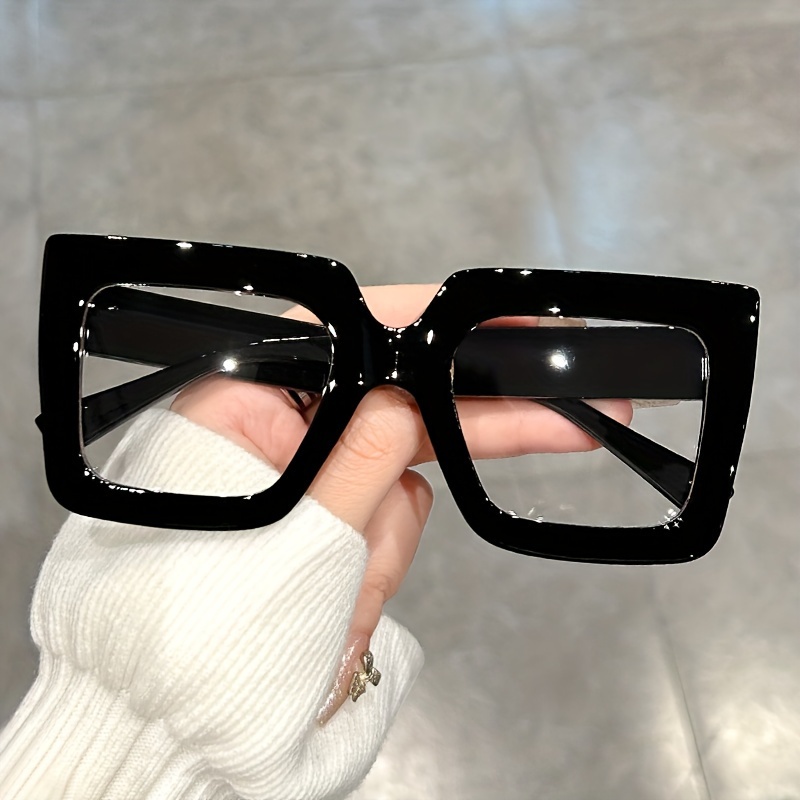 Marque carré Anti lumière bleue lunettes montures femmes ordinateur lentilles optiques ordinateur lunettes cadre lunettes à la mode lunettes