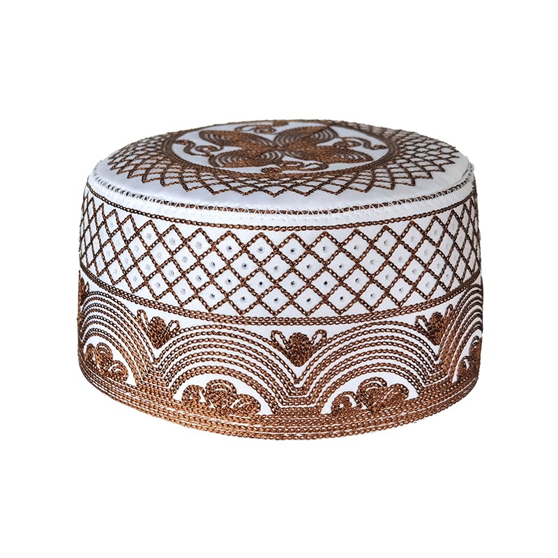 Hommes musulmans chapeaux de prière coton broderie arabe Ramadan Islam casquette musulman Turban homme foulard Hijab Bonnet juif inde casquettes