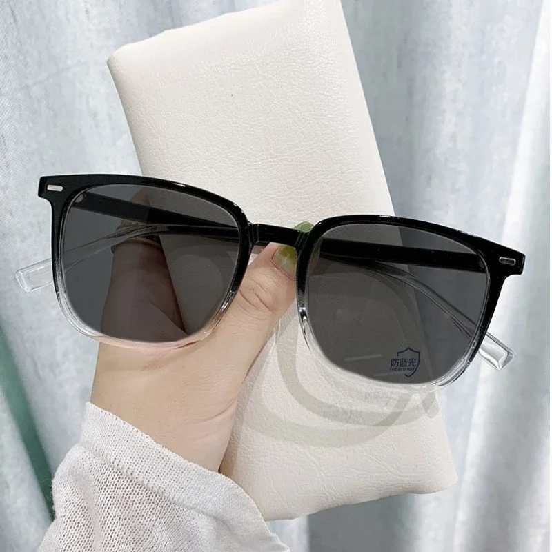 Lunettes de soleil anti-UV pour femmes, style vintage, pour voyages et vacances, unisexe, pour hommes et femmes, lunettes de vue carrées pour myopes
