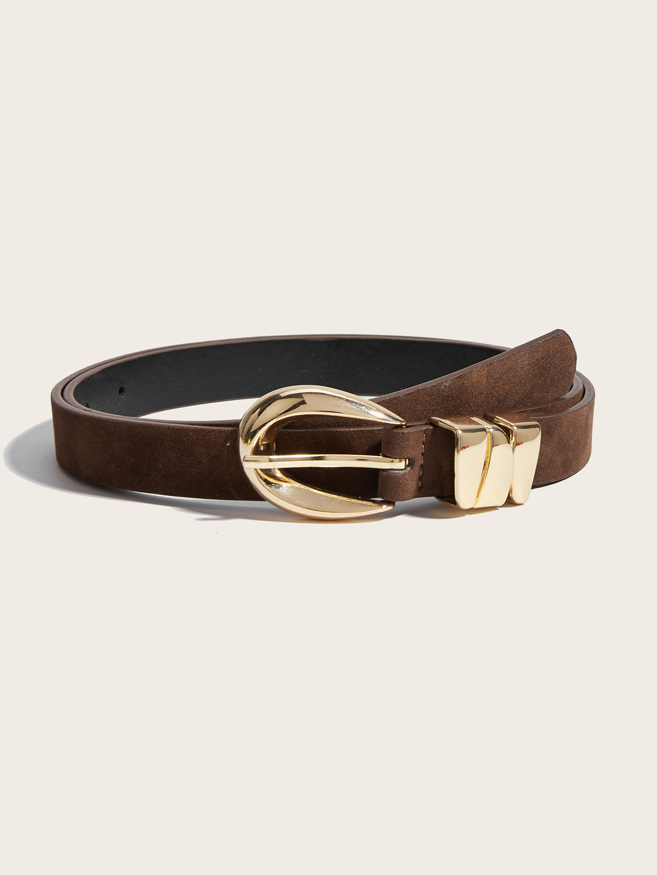 Ceinture pour femme, ceinture bohème, ceinture western, ceinture en daim, ceinture marron, ceintures Y2K, ceinture épaisse, ceinture country, ceinture à boucle ardillon dorée, à porter avec des pantalons, des robes, ceinture femme de couleur unie, décontractée et élégante, ceinture décontractée pour tous les jours, accessoire de taille style universitaire, adaptée pour l'été, les festivals de musique, la plage