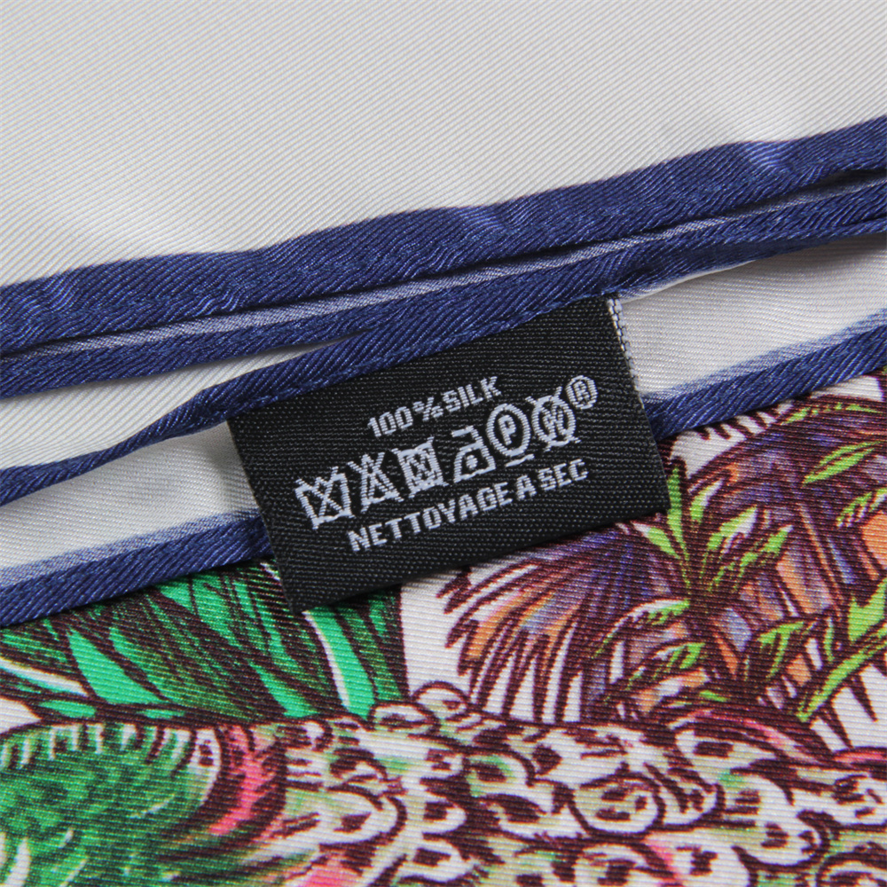 Offre spéciale Foulard en soie femmes imprimé foulards carrés tête Echarpes Foulards en soie Femme enveloppes châles de plage Bandana dame Hijabs 90CM