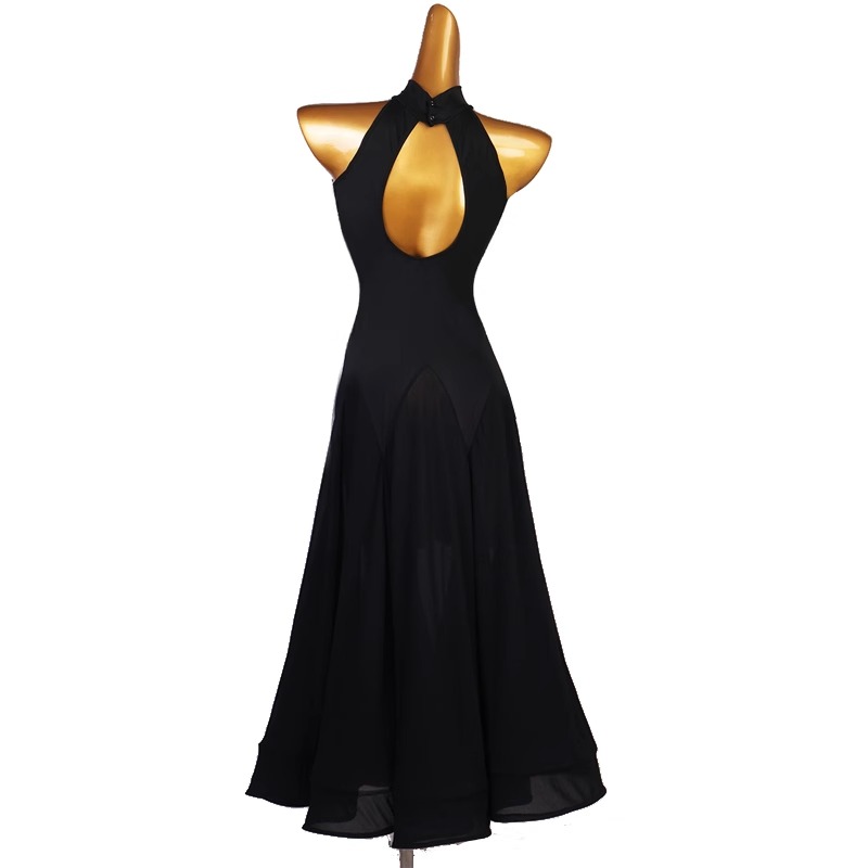 Costumes de spectacle de danse Standard pour femmes, vêtements d'entraînement élégants, robes en gaze corporelle, valse, scène de compétition de Jazz moderne pour adultes