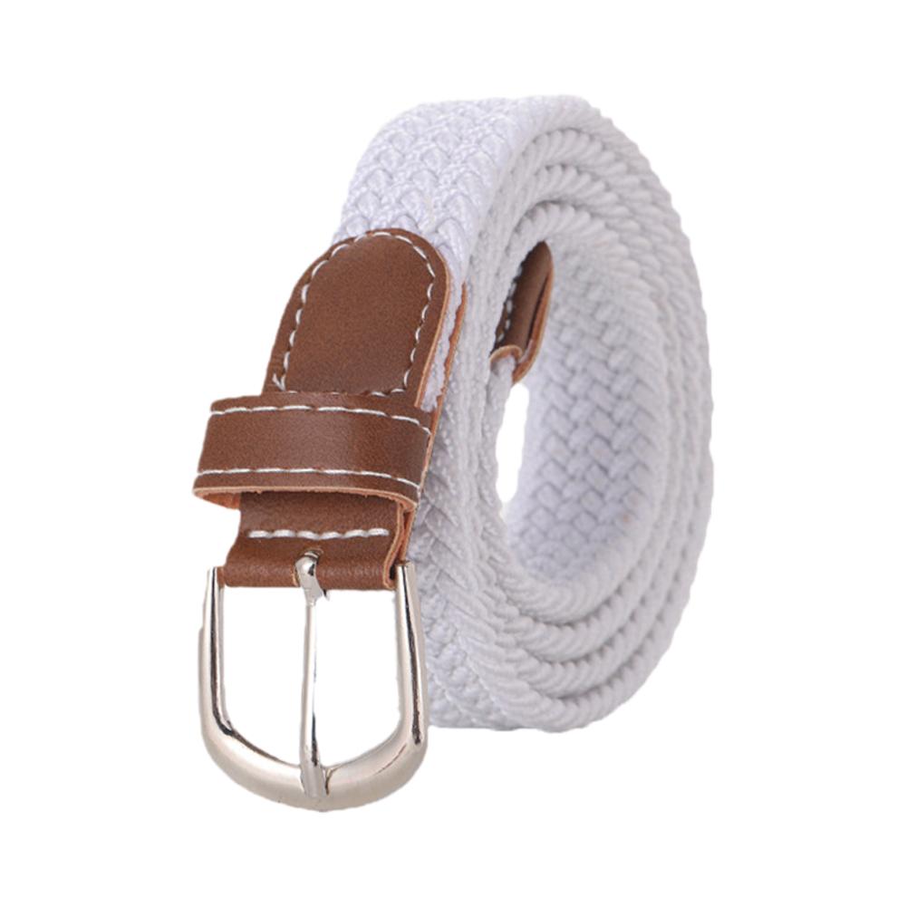 Ceinture décontractée en tricot avec boucle ardillon pour homme, ceinture en toile tressée extensible pour femme, ceinture extensible pour jeans