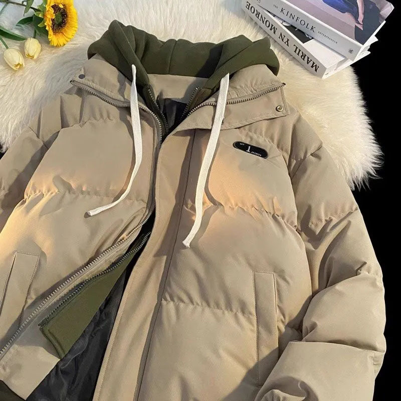 Nouvelle veste d'hiver rembourrée en coton pour femme, deux pièces à capuche en coton pour femme, vêtements chauds et décontractés rembourrés en coton, manteau Parker