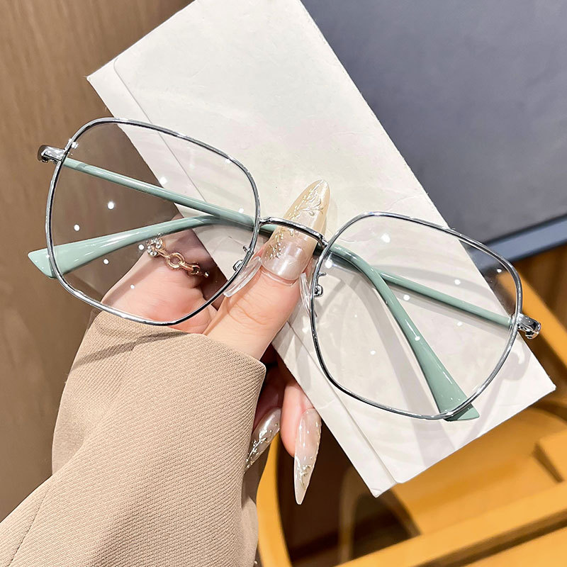 Lunettes de myopie à monture métallique pour femmes, Anti-lumière bleue, lunettes d'ordinateur, Style moins dioptrie, lentille de Prescription-2.25-2.75-2.5