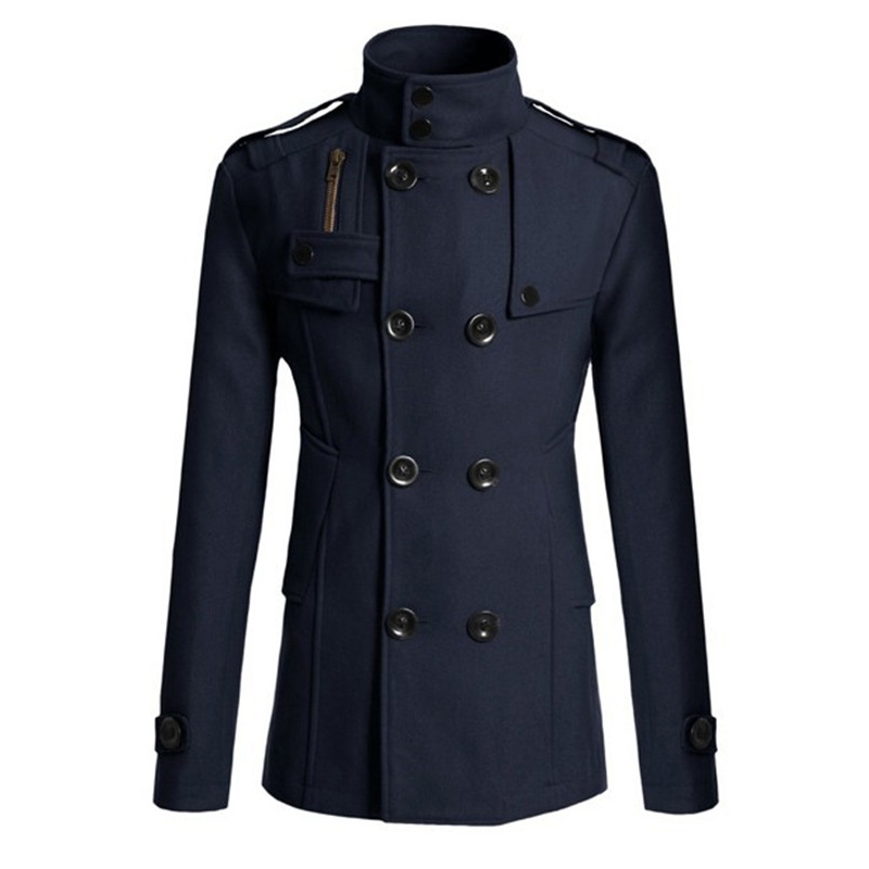 Nouveau Manteau Long en Laine pour Homme 2026 – Coupe-Vent en Laine pour Homme – Vêtement Décontracté de Marque pour Homme
