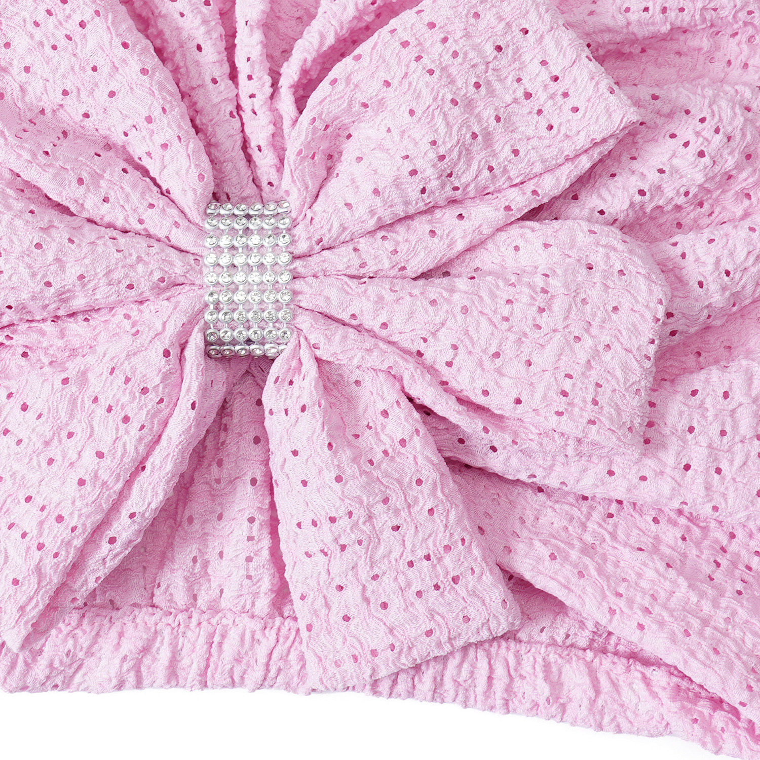 Turban noué transparent en maille respirante pour femmes, bonnet à nœuds, bonnet pour fille, enveloppements de tête, document solide, mode estivale