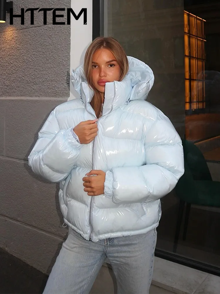 Manteau à capuche en coton pour femme, mode hiver 2026, décontracté, chaud, manches longues, fermeture éclair, poches élégantes, vêtements d'extérieur pour femme, hiver 2026