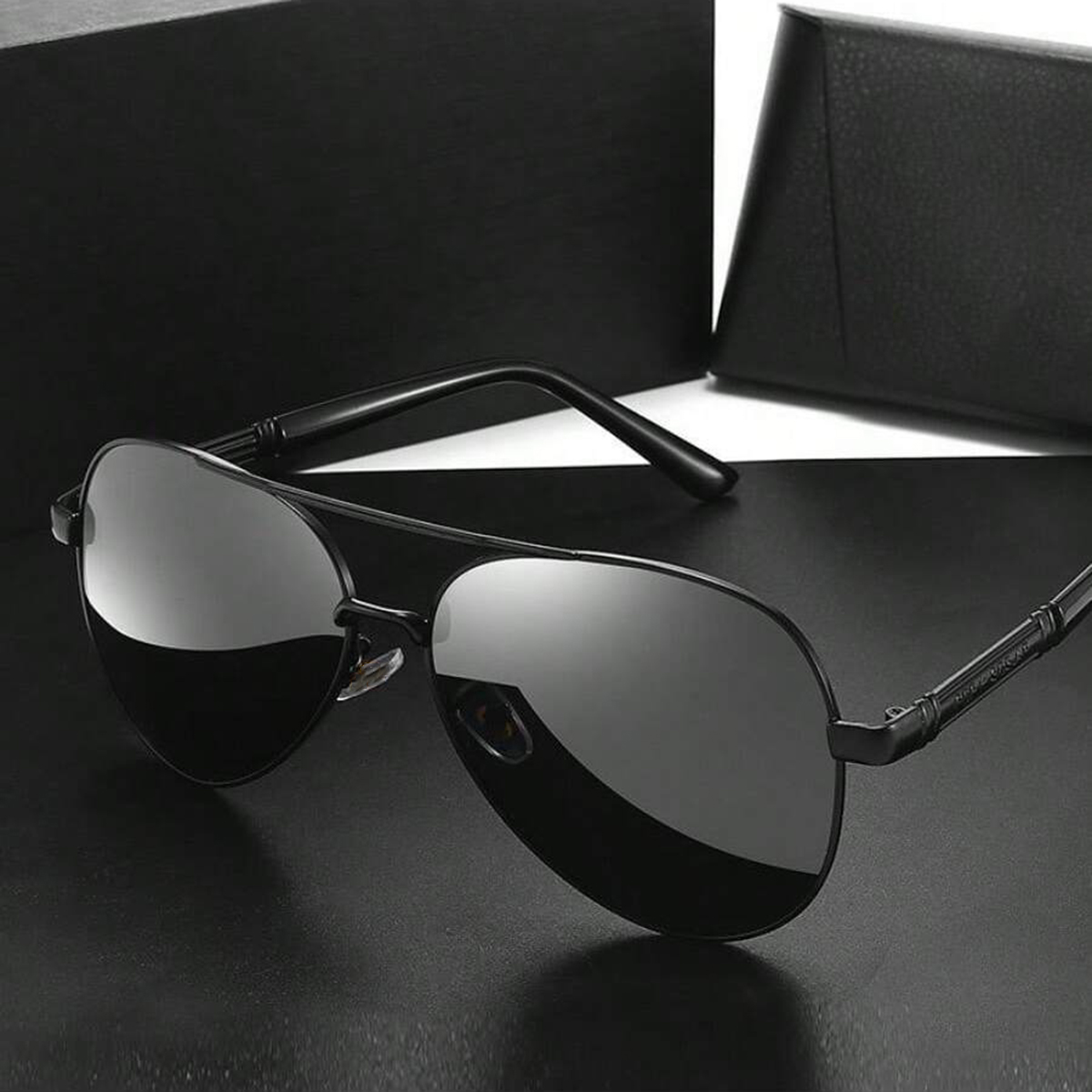Lunettes de soleil pour hommes, vision de jour et de nuit, conduite, pêche, anti-UV, lunettes de soleil tendance pour hommes, protection solaire authentique